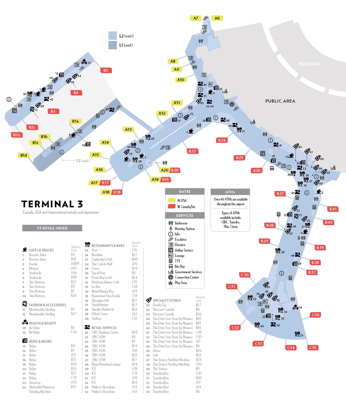 地图yul终端3个地图