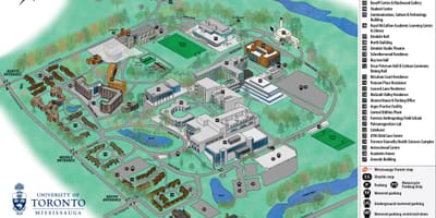 多伦多大学的校园地图