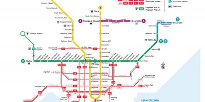 多伦多有轨电车线图